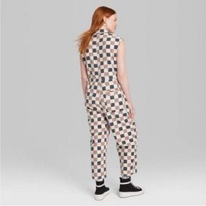 Ascot and Hart Jumpsuit Romper Checkered Small